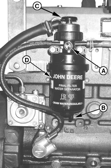 fuel bleeding john deere 320 skid steer|john deere 320 low hydraulic pressure.